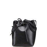 マンサーガブリエル ミニバケットバッグ ショルダーバッグ ブラック レザー レディース 【中古】