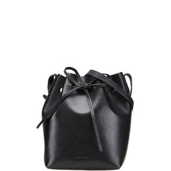 マンサーガブリエル ミニバケットバッグ ショルダーバッグ ブラック レザー レディース 【中古】