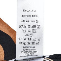 バーバリー ノバチェック ロゴ スカーフ ベージュ マルチカラー シルク レディース BURBERRY 【中古】