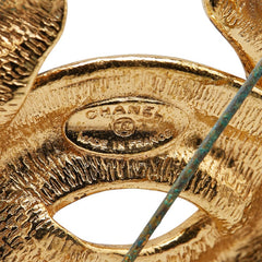 シャネル ヴィンテージ マトラッセ ココマーク ラージ ブローチ ゴールド メッキ レディース CHANEL 【中古】