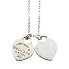 ティファニー リターン トゥ ティファニー ダブルハート ネックレス SV925 シルバー レディース TIFFANY&Co. 【中古】