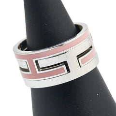 エルメス ムーブアッシュ リング 指輪 #53 シルバー ピンク SV925 シルバー レディース HERMES 【中古】