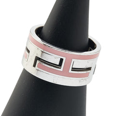 エルメス ムーブアッシュ リング 指輪 #53 シルバー ピンク SV925 シルバー レディース HERMES 【中古】