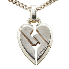 グッチ ノットハート ネックレス SV925 シルバー レディース GUCCI 【中古】