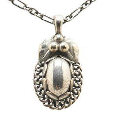 ジョージジェンセン 1992 イヤー ネックレス SV925 シルバー レディース Georg Jensen 【中古】