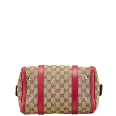 グッチ GGキャンバス ハンドバッグ ショルダーバッグ 2WAY 269876 ベージュ ピンク キャンバス レザー レディース GUCCI 【中古】