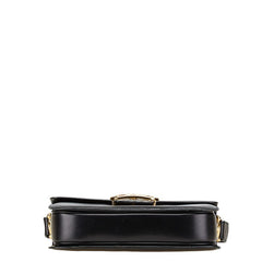 セリーヌ 馬車金具 ショルダーバッグ ブラック レザー レディース CELINE 【中古】