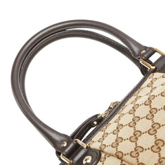 グッチ GGキャンバス スーキー ハンドバッグ ショルダーバッグ 2WAY 247902 ベージュ ブラウン キャンバス レザー レディース GUCCI 【中古】