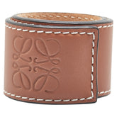 ロエベ アナグラム スモールスラップ ブレスレット タン ブラウン レザー レディース LOEWE 【中古】