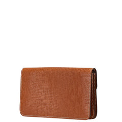ロエベ 長財布 ブラウン レザー レディース LOEWE 【中古】