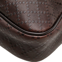 グッチ ディアマンテ ビジネスバッグ 201480 ブラウン レザー メンズ GUCCI 【中古】