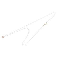 K18PG ピンクゴールド ダイヤ0.20ct ペンダントネックレス レディース 【中古】