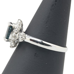 Pt900 プラチナ サファイア2.00ct ダイヤ0.26ct リング 指輪 レディース 19号 【中古】