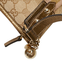 グッチ GGキャンバス シェリー 斜め掛け ショルダーバッグ 144388 ベージュ マルチカラー キャンバス レザー レディース GUCCI 【中古】