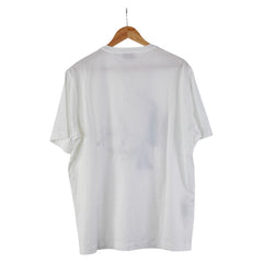 エルメス 半袖Tシャツ サイズ:XXL ホワイト ブルー コットン メンズ HERMES 【中古】