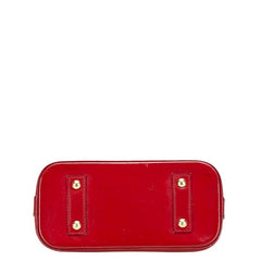 ルイ ヴィトン モノグラム ヴェルニ アルマBB ハンドバッグ ショルダーバッグ 2WAY M90174 スリーズ レッド パテントレザー レディース LOUIS VUITTON 【中古】