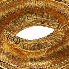 シャネル ココマーク マトラッセ ブローチ ゴールド メッキ レディース CHANEL 【中古】