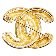 シャネル ココマーク マトラッセ ブローチ ゴールド メッキ レディース CHANEL 【中古】