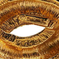 シャネル ココマーク マトラッセ ブローチ ゴールド メッキ レディース CHANEL 【中古】