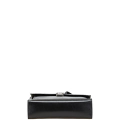 サルヴァトーレフェラガモ 斜め掛け ショルダーバッグ ブラック レザー レディース Salvatore Ferragamo 【中古】