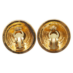 シャネル ココマーク ラウンド イヤリング ゴールド メッキ レディース CHANEL 【中古】