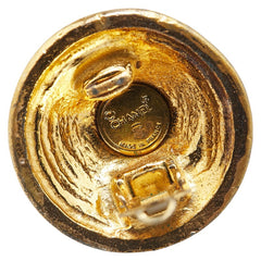 シャネル ココマーク ラウンド イヤリング ゴールド メッキ レディース CHANEL 【中古】