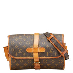 ルイ ヴィトン モノグラム マルヌ ショルダーバッグ M51369 ブラウン PVC レザー レディース LOUIS VUITTON 【中古】