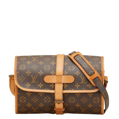 ルイ ヴィトン モノグラム マルヌ ショルダーバッグ M51369 ブラウン PVC レザー レディース LOUIS VUITTON 【中古】
