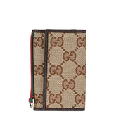 グッチ GGキャンバス シェリーライン キーケース 6連 131928 ベージュ マルチカラー キャンバス レザー レディース GUCCI 中古