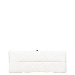 シャネル ココマーク マトラッセ チェーン ハンドバッグ ショルダーバッグ ホワイト キャビアスキン レディース CHANEL 【中古】