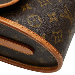 ルイ ヴィトン モノグラム マルヌ 斜め掛け ショルダーバッグ M51369 ブラウン PVC レザー レディース LOUIS VUITTON 【中古】