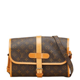 ルイ ヴィトン モノグラム マルヌ 斜め掛け ショルダーバッグ M51369 ブラウン PVC レザー レディース LOUIS VUITTON 【中古】