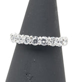 K18WG ホワイトゴールド キュービックジルコニア3.00ct フルエタニティ リング 指輪 レディース 7号 【中古】