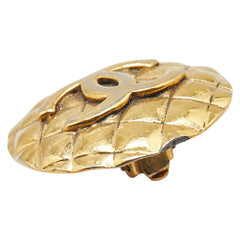 シャネル ココマーク マトラッセ イヤリング ゴールド メッキ レディース CHANEL 【中古】