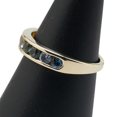 K14YG イエローゴールド エタニティ リング 指輪 レディース 15号 【中古】