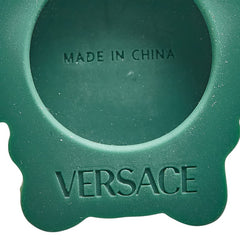 ヴェルサーチェ メデューサ キーリング キーホルダー チャーム グリーン ラバー レディース VERSACE 【中古】