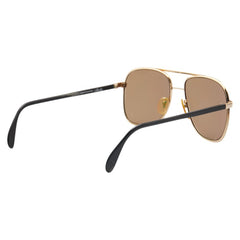 シルエット ティアドロップ サングラス Mod.7009140 ブラウン ゴールド プラスチック メッキ メンズ Silhoette 【中古】