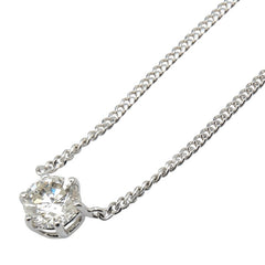 Pt850 プラチナ ダイヤ1.02ct 1P ペンダントネックレス レディース 【中古】