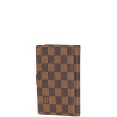 ルイ ヴィトン ダミエ アジェンダPM 手帳カバー R20700 ブラウン PVC レザー レディース LOUIS VUITTON 【中古】
