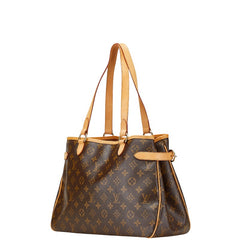 ルイ ヴィトン モノグラム バティニョール オリゾンタル ショルダーバッグ ハンドバッグ M51154 ブラウン PVC レザー レディース LOUIS VUITTON 【中古】