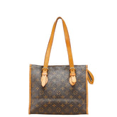 ルイ ヴィトン モノグラム ポパンクール オ ワンショルダーバッグ トートバッグ M40007 ブラウン PVC レザー レディース LOUIS VUITTON 【中古】