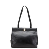 サルヴァトーレフェラガモ ヴァラ トートバッグ ワンショルダーバッグ BA21 2530 ブラック レザー レディース Salvatore Ferragamo 【中古】