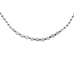 Pt900 プラチナ Pt850 プラチナ ダイヤ1.00ct ネックレス レディース 【中古】
