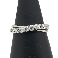 Pt900 プラチナ ダイヤ0.50ct リング 指輪 レディース 8号 【中古】