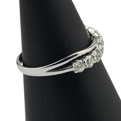 Pt900 プラチナ ダイヤ0.50ct リング 指輪 レディース 8号 【中古】