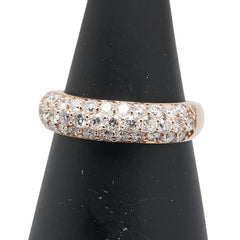 K18PG ピンクゴールド ダイヤ1.00ct リング 指輪 レディース 12号 【中古】