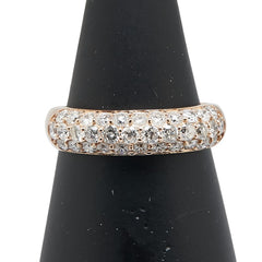 K18PG ピンクゴールド ダイヤ1.00ct リング 指輪 レディース 12号 【中古】