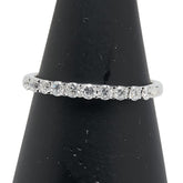 K18WG ホワイトゴールド ダイヤ0.30ct ハーフエタニティ リング 指輪 レディース 11号 【中古】