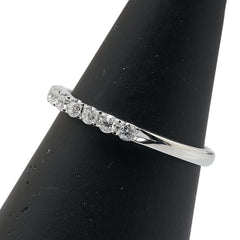 K18WG ホワイトゴールド ダイヤ0.30ct ハーフエタニティ リング 指輪 レディース 11号 【中古】