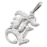 K14WG ホワイトゴールド ダイヤ ペンダントトップ レディース 【中古】